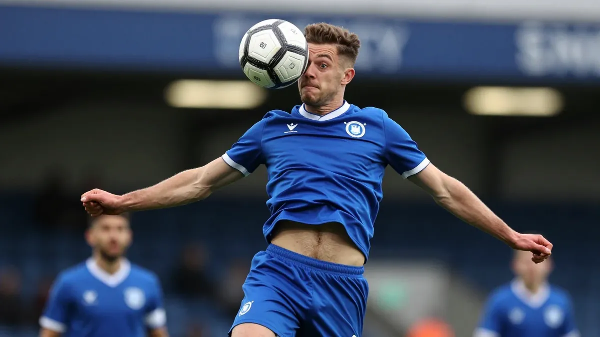 A photograph from a 2025 William Hill Championship match at Cappielow Park captures the action between Greenock Morton...